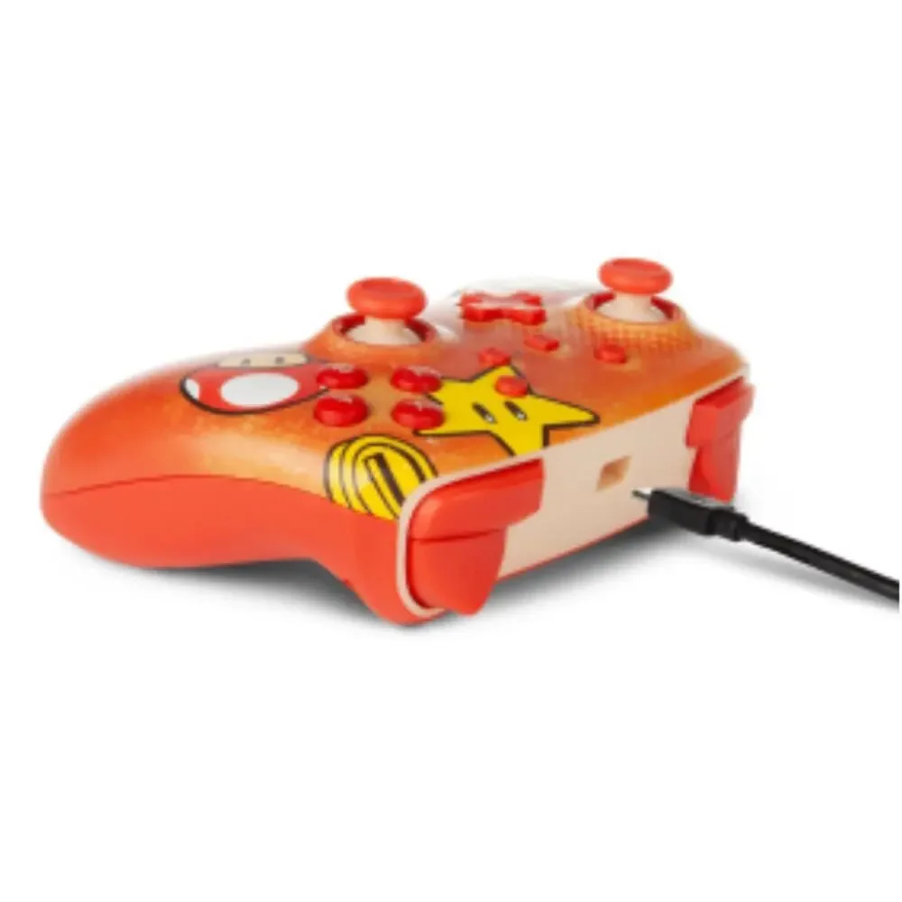 Super Mario Bros PowerA Enhanced Wired Controller Nintendo Switch Vintage New
